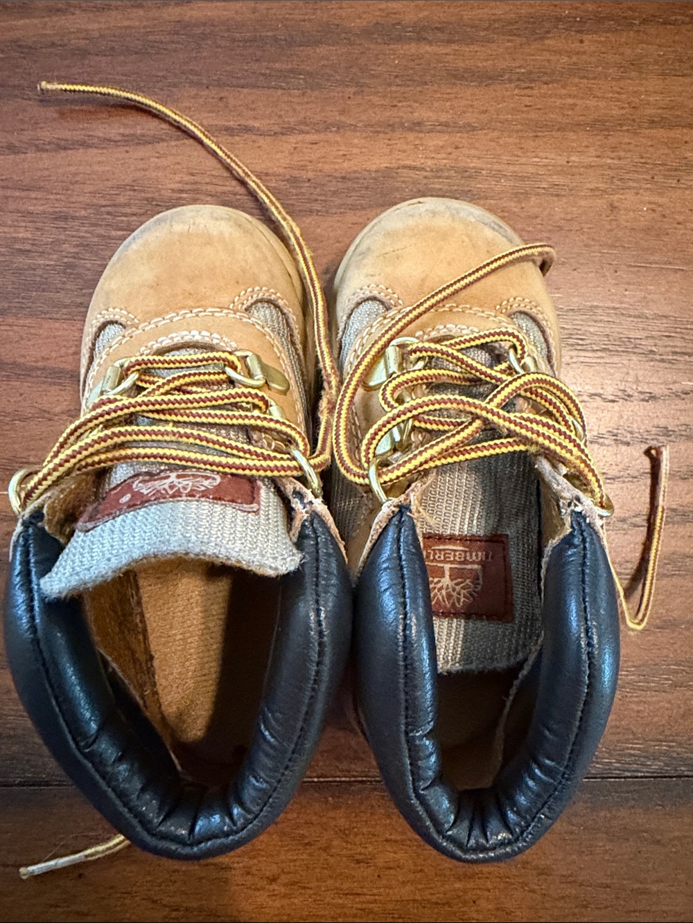 Timberland Kids Wheat/Tan Lace-Up Boots